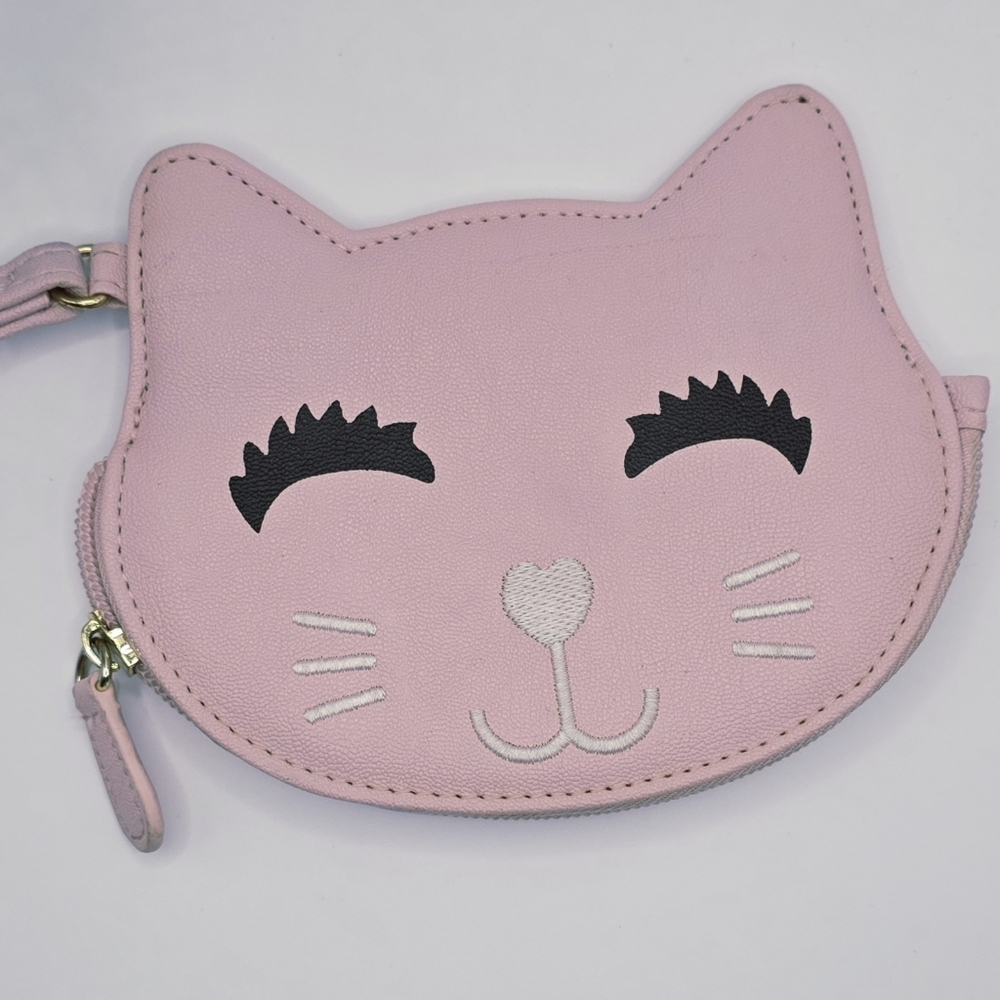 Betsey Johnson Pink Kitty Cat Coin Purse